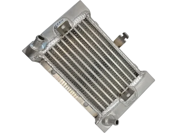 A radiator is shown with the top of it.