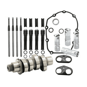 A group of parts that include the camshaft, valve stem and gasket.